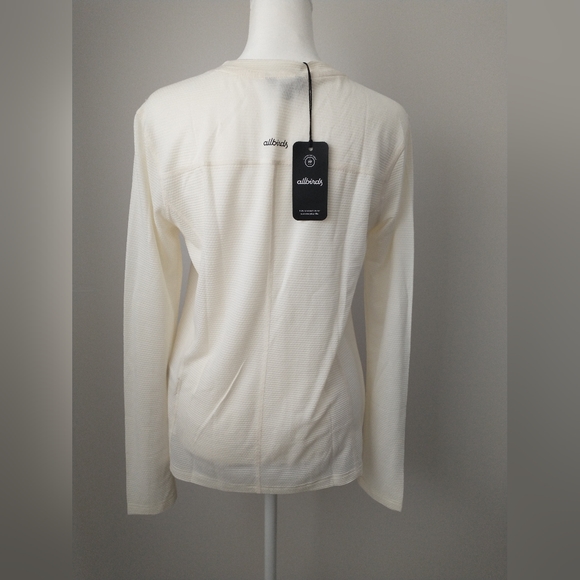 Allbirds ivory white active wear running yoga top M - Picture 5 of 8